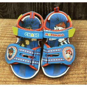 2021 Nickelodeon Paw Patrol Light Up Sandals Kids 8 Hook and Loop Straps